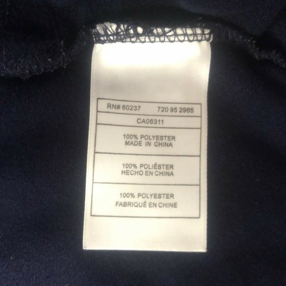 Puma Jacket Navy Blue Long Sleeve Full Zipper - Picture 3 of 4